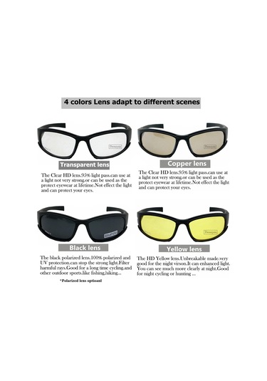 Taktik Kamuflaj Erkek Polarize Gözlük Açık Çekim Avcılık Gözlük Bej - Siyah