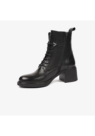 Greyder 59127 Kadın Hakiki Deri Bağcıklı Kenarı Fermuarlı Kalın Topuk Chıc Bot 001 Greyder 59127 Kadın Hakiki Deri Bağcıklı Kenarı Fermuarlı Kalın Topuk Chıc Bot 001