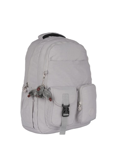 Relaxion Suya Dayanıklı Klinkır Kumaş 9 Bölmeli Geniş Hacimli Okul Günlük Spor Seyahat Sırt Çantası Taş