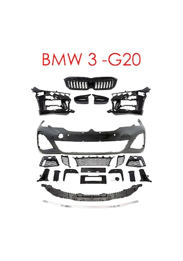 Bmw G20 Ön Tampon & Panjur Seti M-tech
