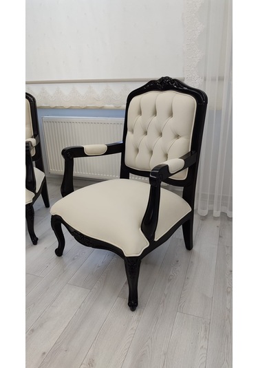 Roma Chester Koltuk Takımı Antrasit - Krem