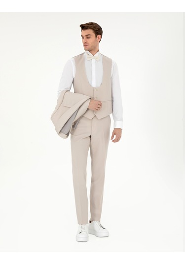 Pierre Cardin Erkek Bej Smokin 50306221-vr011 Bej