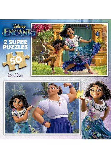 Educa 2x50 Parça Encanto Sihirli Dünya Ahşap Çocuk Puzzle - 4-6 Yaş 1 Adet