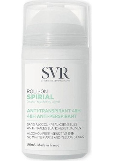 Svr Spirial Roll-on Terleme Karşıtı 48 Saat Etkili İz Bırakmayan Deodorant Roll-on 50 Ml