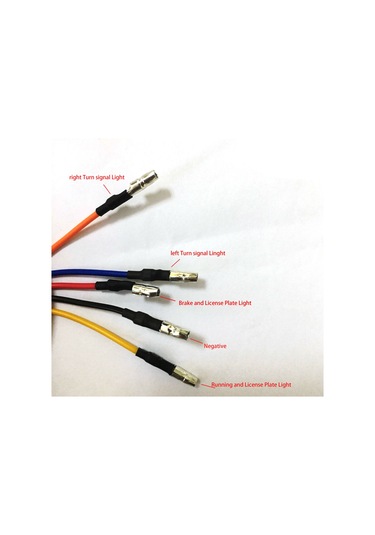 Mufunye 12v Led Motosiklet Arka Feneri - Sinyal, Fren Ve Plaka Işığı - Metal Ve Plastik Yapı - Gri/kırmızı Kabuk Seçeneği