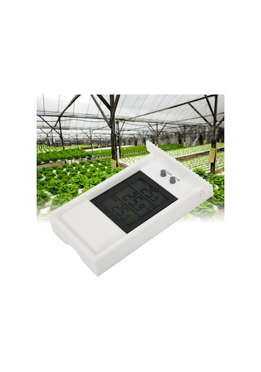 Xindoker Bahçe Ve Dış Mekanlar İçin Su Geçirmez Beyaz Dijital Termometre, Asma Kanca Ve Geniş Ölçüm Aralığı -20 C/+50 C İle Sıcaklık Ölçer