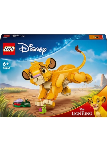 LEGO® Disney Yavru Aslan Kral Simba 43243 - 6+ Oyuncak Yapım Seti (222 Parça)