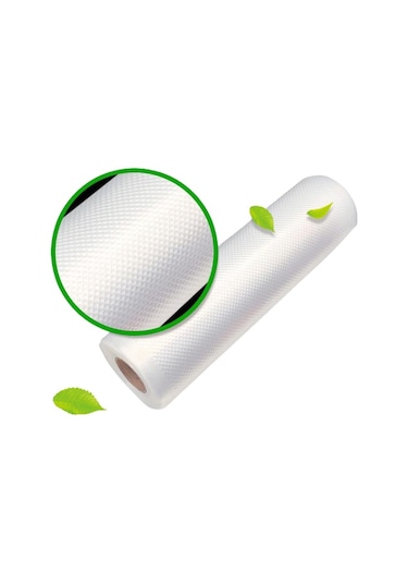 Rulo Vakum Torbası - Tek Yüzeyi Tırtıklı - 18 Cm X 10 Mt