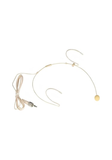 Kablosuz Mikrofonlar İçin Yedek Ten Rengi Headset Kafa Mikrofonu-3.5 Mm Yüzüklü Wh-7