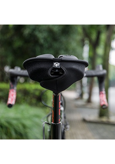 Yunboo Gewage Bisiklet Sele Kılıfı - Su Geçirmez, Konforlu Ve Şok Emici Siyah Sürüş Yastığı Siyah