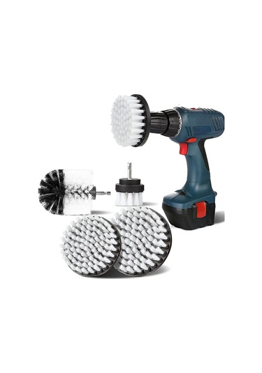 4 Adet Matkap Temizleme Fırçası, Elektrikli Matkap İçin 2/3,5/4/5 İnç Döner Temizleme Fırçası Yumuşak Fırça Sazan