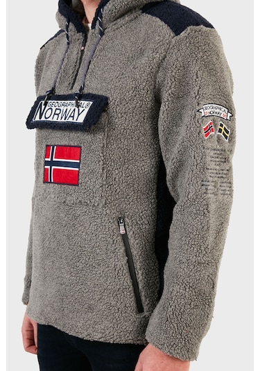 Norway Geographical Erkek Sweat Gymclasssherpa (518028152) Gri