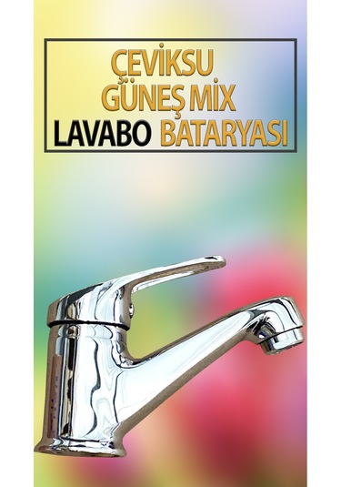 Güneş Mix Model Lavabo Bataryası Krom