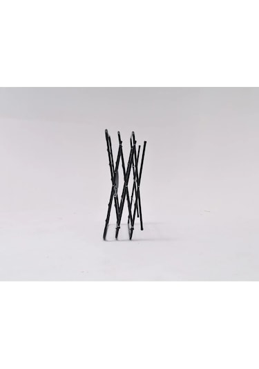 Romee Pratik Katlanır 3 Katlı Çamaşır Kurutmalık Askısı Antrasit Gri Siyah