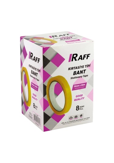 Raff Bant 12mm 66 M Kutulu 8 Adet 8