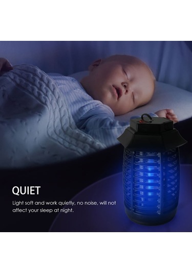 Vkemall Elektronik Sivrisinek Kovucu Sivrisinek Öldürücü Lamba Elektrik Şoku Sivrisinek Tuzağı Avrupa Standardı