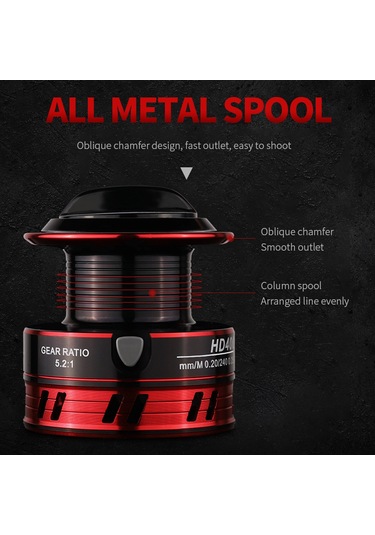 Kosona Metalik Makyaj Spole Hd7000 - 12 Eksenli, 5.2:1 Diş Oranı, Uzun Atışlı, Balık İçin Dayanıklı Tesisat