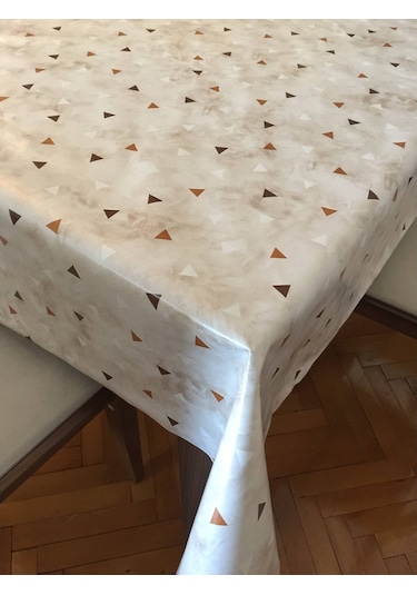 Geometrik Desen Pvc Astarlı Muşamba Masa Örtüsü