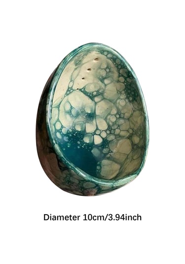 Homyl Seramik Soyucu Kase Farklı Yuvarlak Delik Boyutları Sebze Mavi