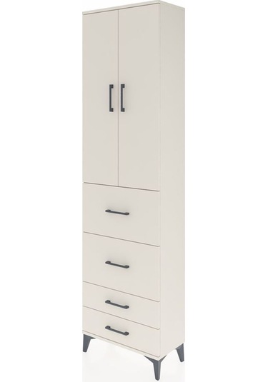 Arges Dolap 3 Raflı 4 Çekmeceli 2 Kapaklı 60x30x221 Aytaşı-aytaşı Aytası