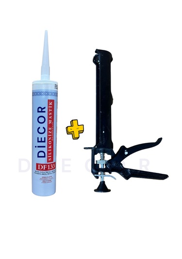 Silikon Tabancası + 500g Silikonize Mastik Montaj Ve Onarım Kiti