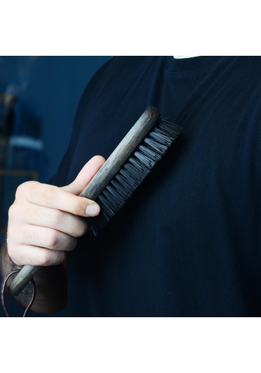 Nyn Ahşap Fırça Elbise Ayakkabı Fırçası 25 Cm Uzunluğunda Siyah E