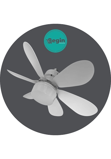 Begin 6 Kanatlı Tavan Vantilatör Uzaktan Kumandalı Led Işıklı