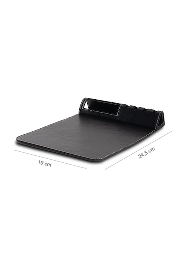 Telefon Tutacaklı Ve Kalemlik Bölmeli Suni Deri Mouse Pad Şık V