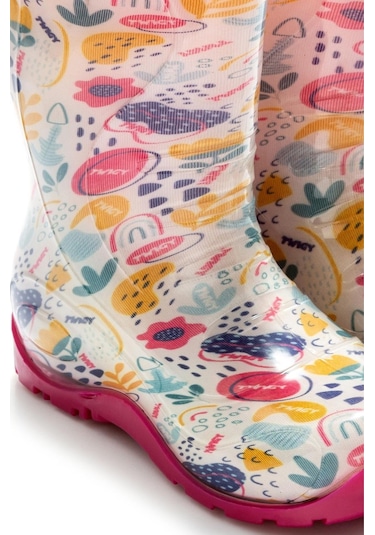 Twigy Nn0607 Yağmur Pembe Çocuk Çizme Pembe