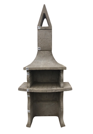 Atlas Hafif Beton Barbekü Pratik Kurulum
