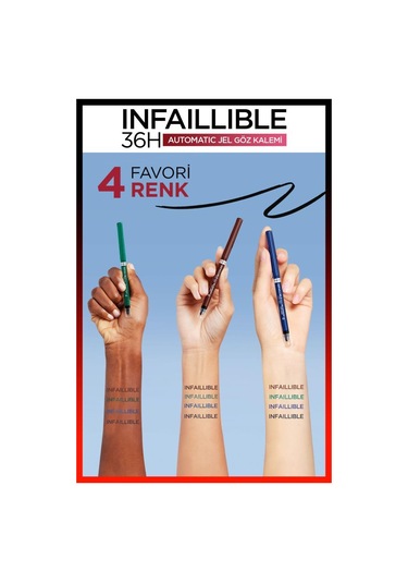 L'Oreal Paris Infaillable Automatic Jel Göz Kalemi Zümrüt Yeşili