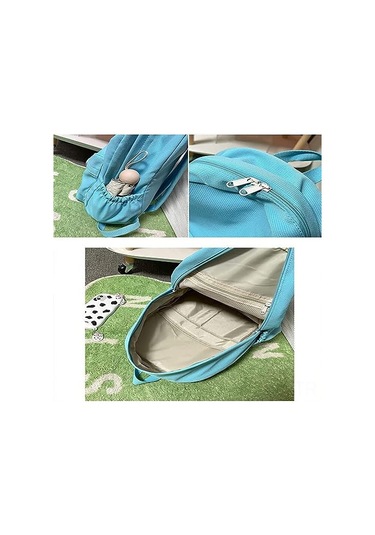 Jeehugo Genç Kızlar İçin Ergonomik Nylon Sırt Çantası, Geniş Lastik Askılı, Temizlenmesi Kolay, Üniversite/okul/iş İçin Büyük Kapasiteli Renkli Desenli Sırt Çantası Çok Renkli