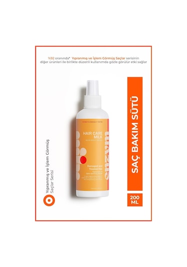 Enzym Cosmetıcs Kuru, Yıpranmış Ve Işlem Görmüş Saçlara Özel Saç Bakım Sütü Sprey 200 Ml