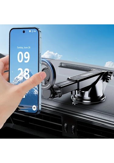 Chuangyinshop Manyetik Araç Telefon Tutucu, Siyah Evrensel Gösterge Paneli Askılı