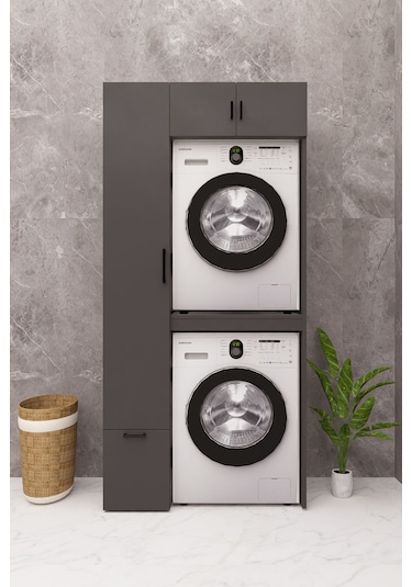 Mdf Çamarış Makinesi Ve Kurutma Makinesi Dolabı Çekmeceli Antrasit