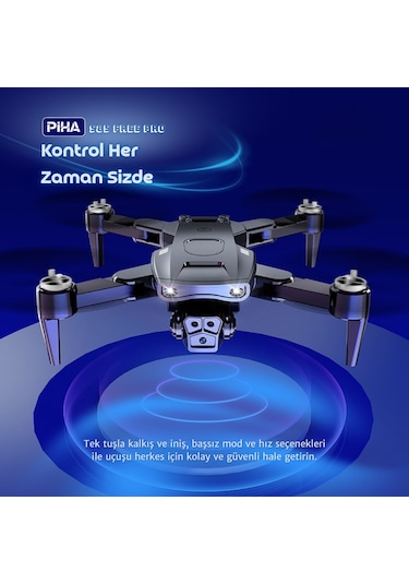 S85 Free Pro 2 Batarya, 40 Dakika Uçuş, 1080p Çift Esc Kamera, Fırçasız Motorlu Drone