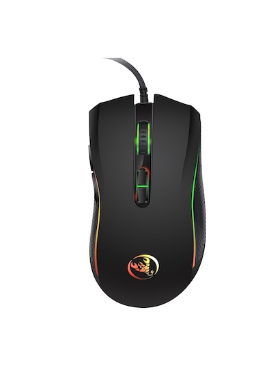 Hxsj A869 Kablolu Oyun Faresi 3200dpı 7 Düğme 7 Renkli Led Optik Bilgisayar Faresi Oyuncu Faresi Profesyonel Oyuncular İçin Oyun Faresi A869