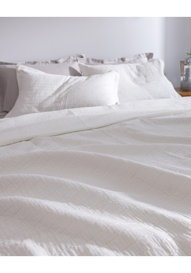 Madame Coco Feolette Çift Kişilik Yatak Örtüsü - Beyaz 8684427145296 Beyaz