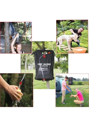 20 Litre Solar Isıtıcılı Kamp Duş Torbası