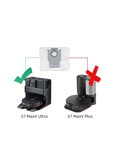Roborock S8 Pro Ultra Robot Süpürge Uyumlu Toz Torbası 4 adet Robotcum
