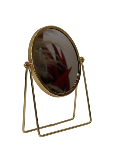 Mifabrica Metal Masaüstü Makyaj Aynası Gold