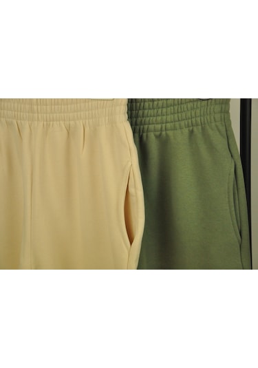 Trend Yüksek Bel Joger Eşofman Altı Yeşil