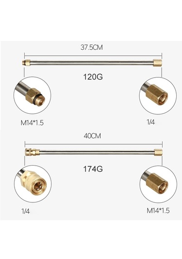 Sones 6 Adet Yüksek Basınçlı Yıkama Makinesi Uzatma Su Tabancası Basınçlı Yıkama Makinesi