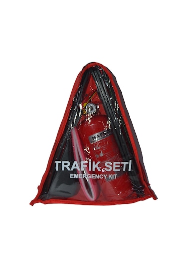 Üçgen Trafik ve İlkyardım Seti Mapeks Yangın Tüpü Takoz Reflektör N11.534