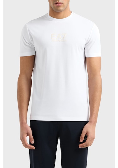 Ea7 Erkek T Shirt 7m000301 Af13739 U0002 Beyaz Beyaz