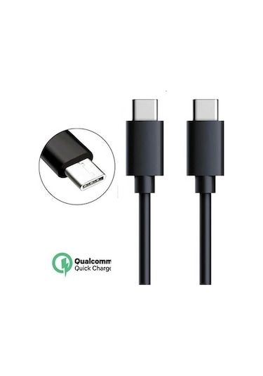 Wozlo Iki Ucu Type-C Hızlı Şarj Data Kablosu Type C Kablo 1M (533636179)