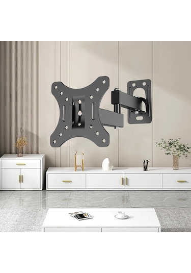 Hareketli Monitör 10-27" Tv Duvar Askı Aparatı 2 Kollu 8kg Taşıma