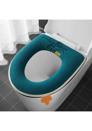 Ev Tipi Tuvalet Dört Mevsim Üniversal Klozet Kapağı Su Geçirmez Kapak Tuvalet Halkası Hafif Lüks Modeller - Yeşil Yeşil