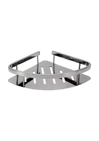 Potato Banyo İçin Tekli Köşe Rafı, Dökme Tabanlı Paslanmaz Çelik 233010222 Krom