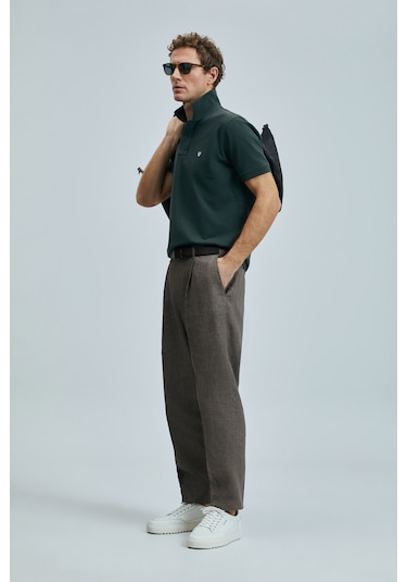 Lufian Erkek T Shirt 111040206s2 Beyaz-haki Beyaz-haki